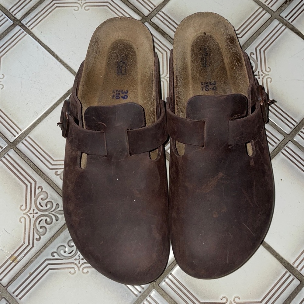 Boston Oiled Leather Birkenstocks